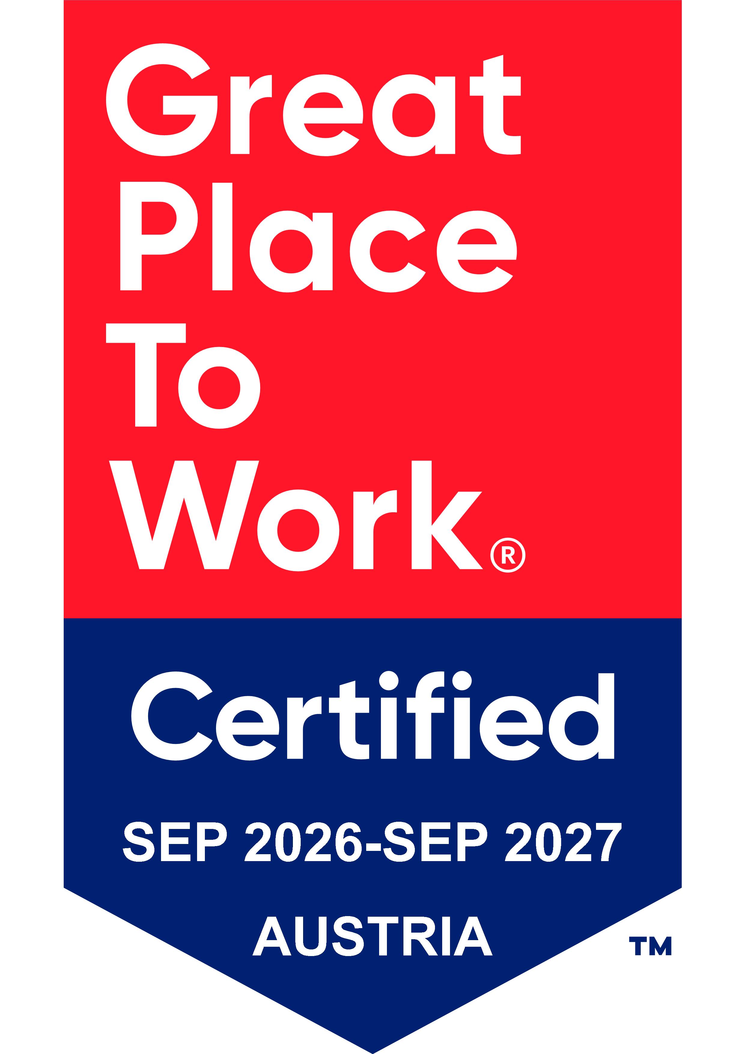 Great Place To Work Zertifikat Logo